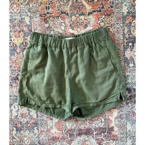 Madewell XS Pull On High Waisted Olive Green Shorts